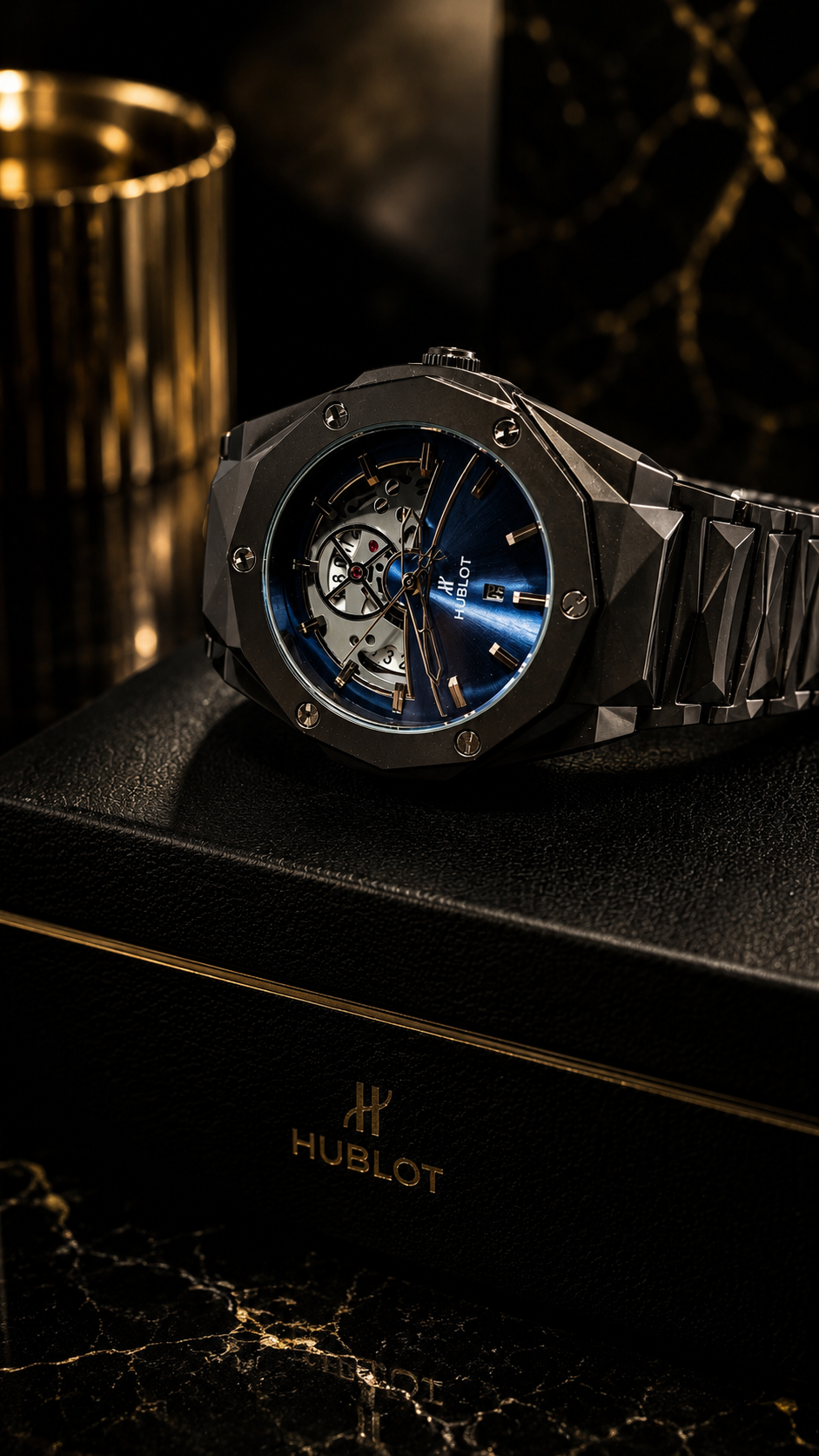 Hublot Diamond Cut Classic Fusion Skeleton Watch