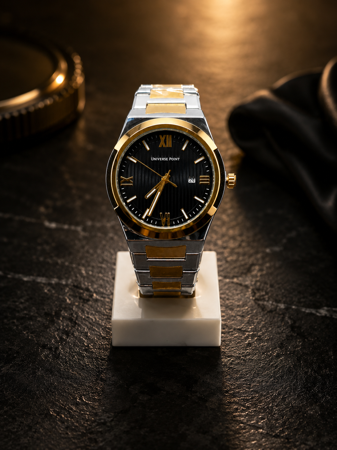 Universe Point Classic Two-Tone Luxury Watch
