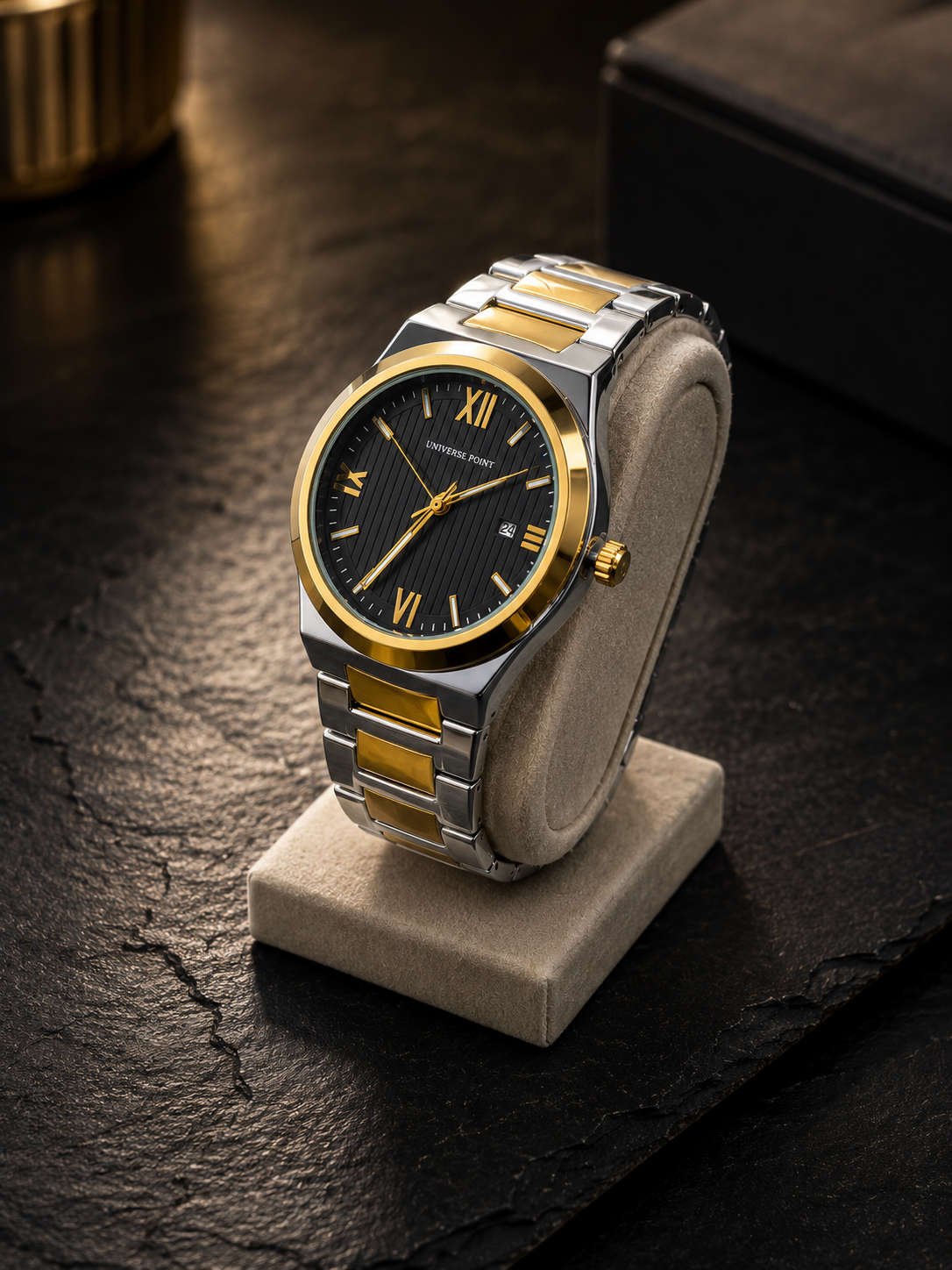 Universe Point Classic Two-Tone Luxury Watch