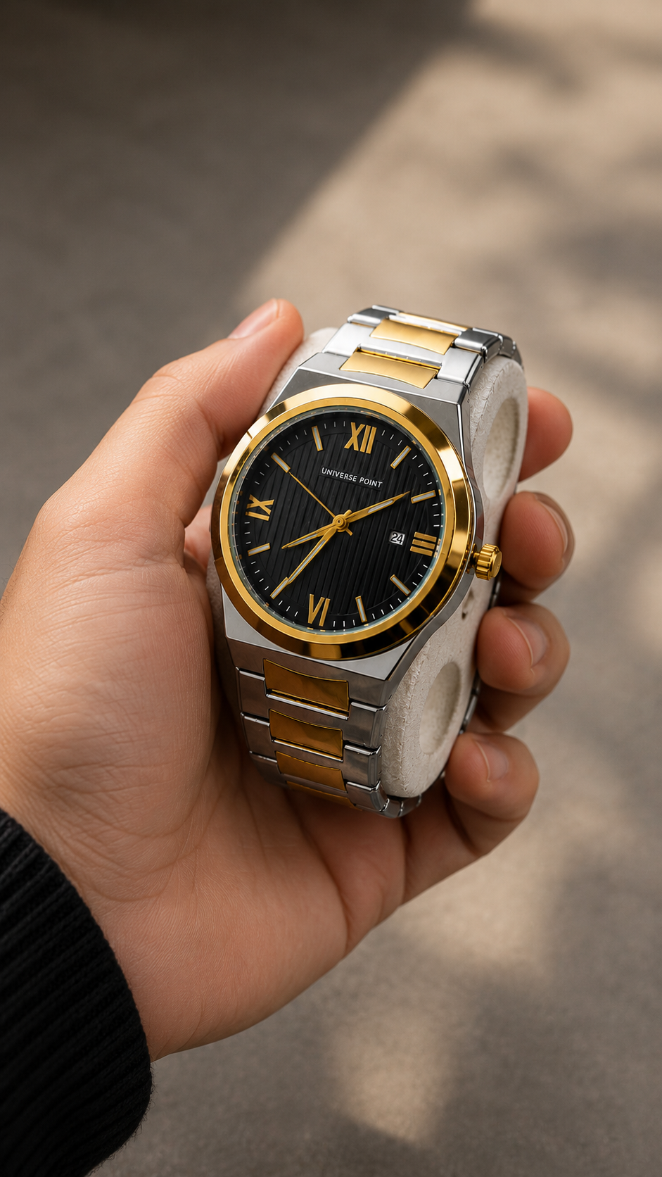 Universe Point Classic Two-Tone Luxury Watch