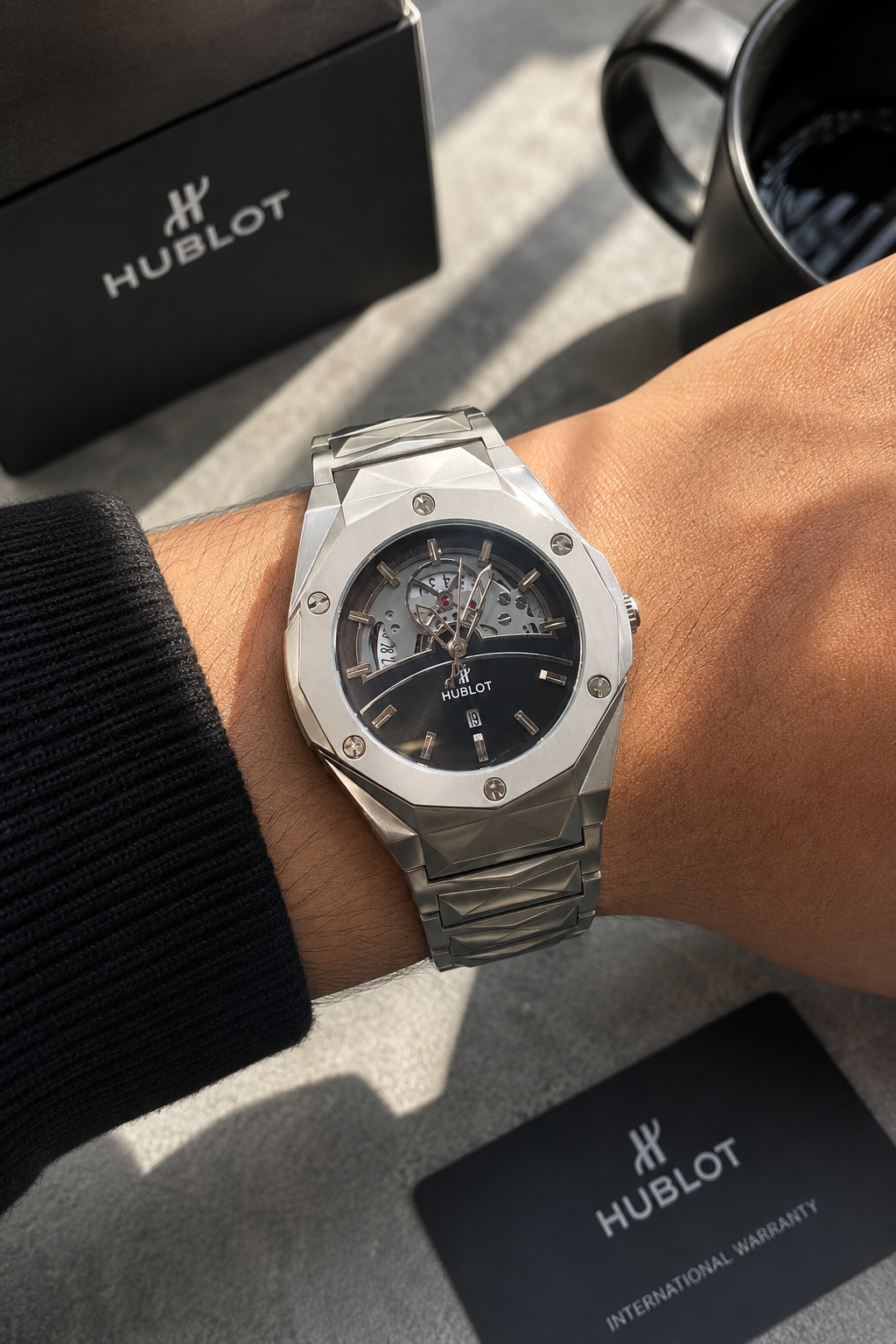 Hublot Diamond Cut Classic Fusion Skeleton Watch