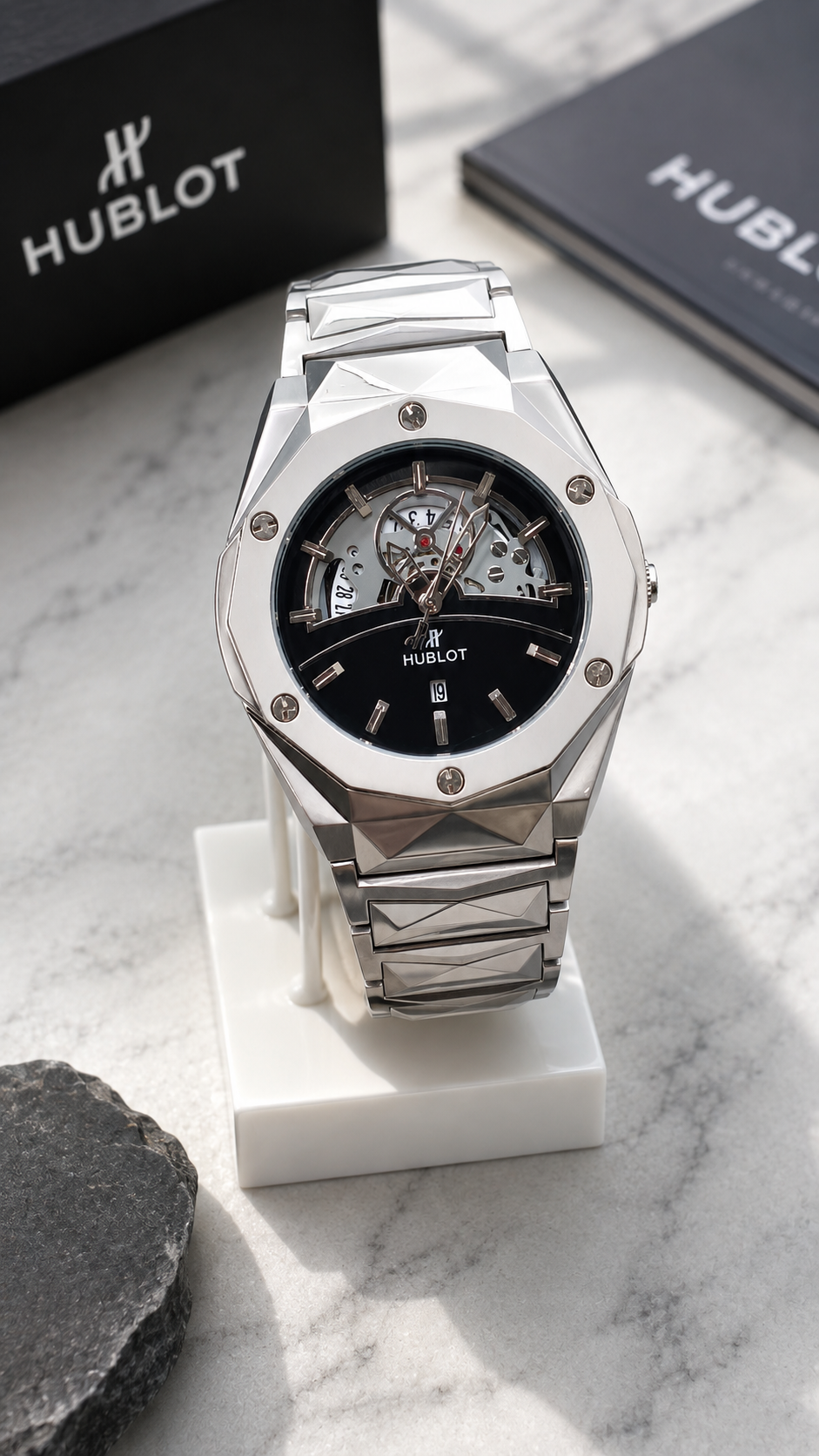 Hublot Diamond Cut Classic Fusion Skeleton Watch