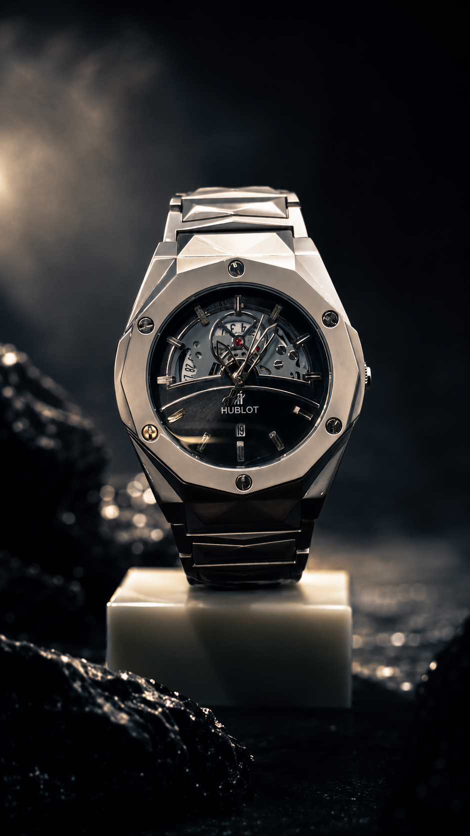Hublot Diamond Cut Classic Fusion Skeleton Watch