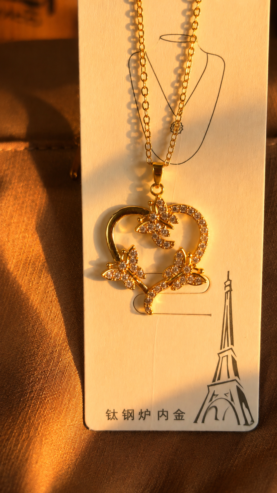 Golden Butterfly Bloom Necklace