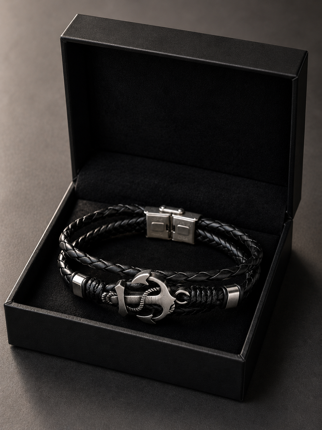 Black Tide Anchor Bracelet
