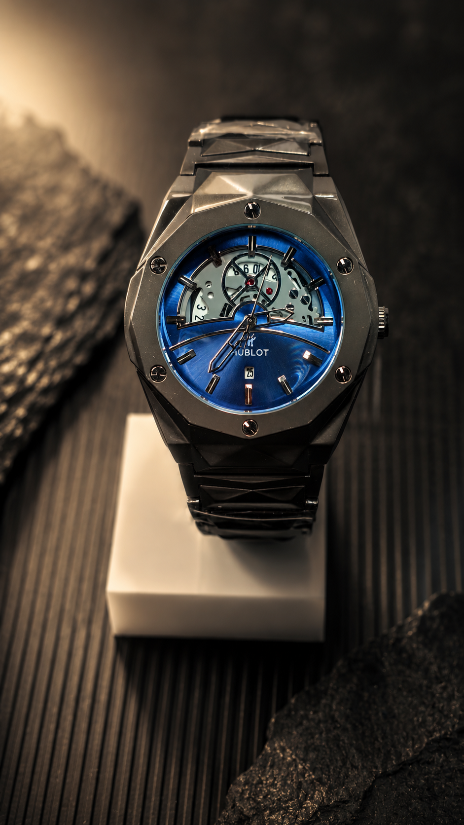 Hublot Diamond Cut Classic Fusion Skeleton Watch