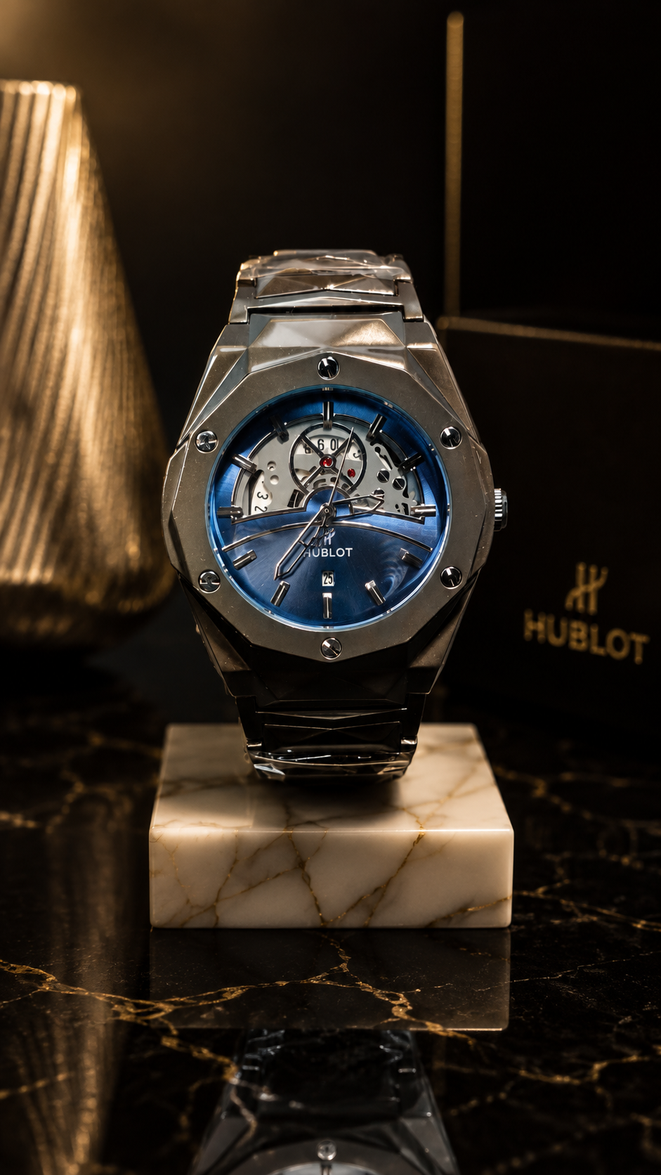 Hublot Diamond Cut Classic Fusion Skeleton Watch