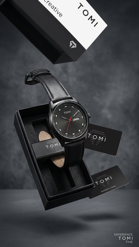Tomi Noir Day-Date – Black Luxury Watch