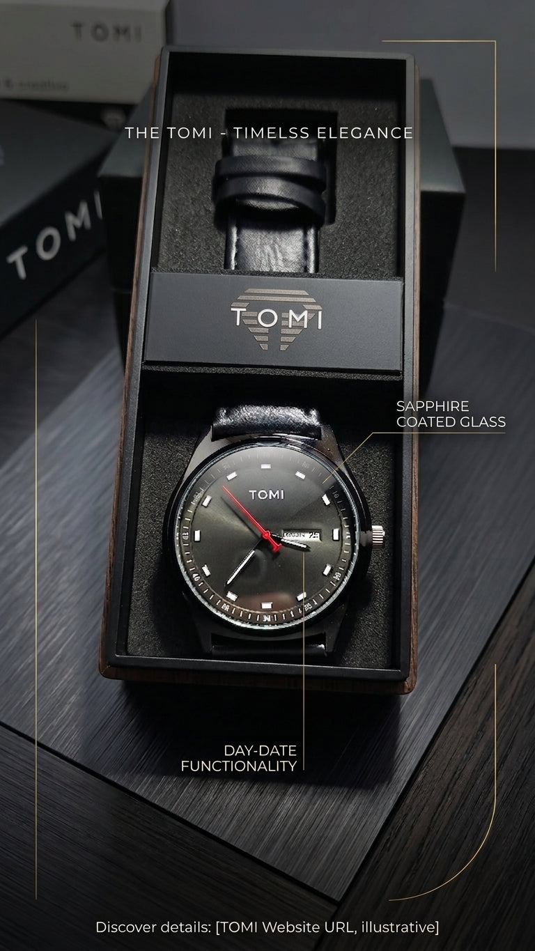 Tomi Noir Day-Date – Black Luxury Watch