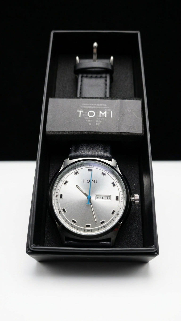 Tomi Noir Day-Date – Black Luxury Watch