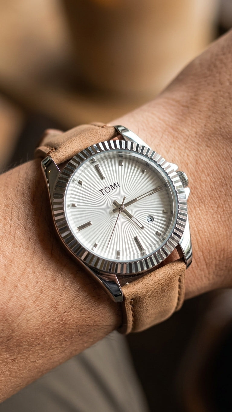Tomi Rose Gold Classic/Silver Elegance Watch